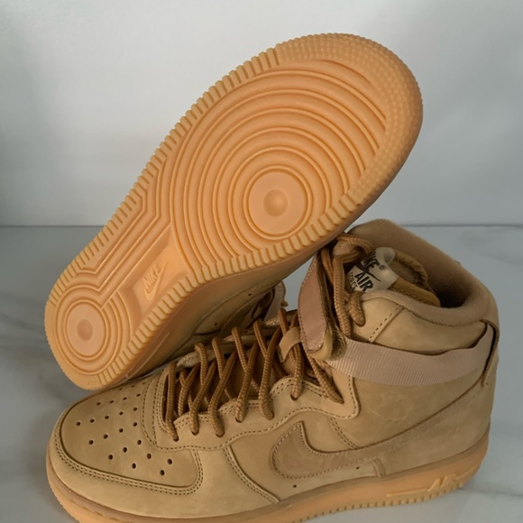 Nike Air Force 1 High GS LV8 Flax Wheat Sz 6Y / 7.5 Wm - Picture 7 of 9